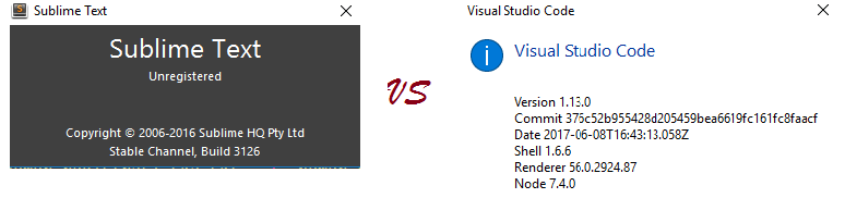 Benchmark Sublime Text 3 vs Visual Code - opensynergic.com